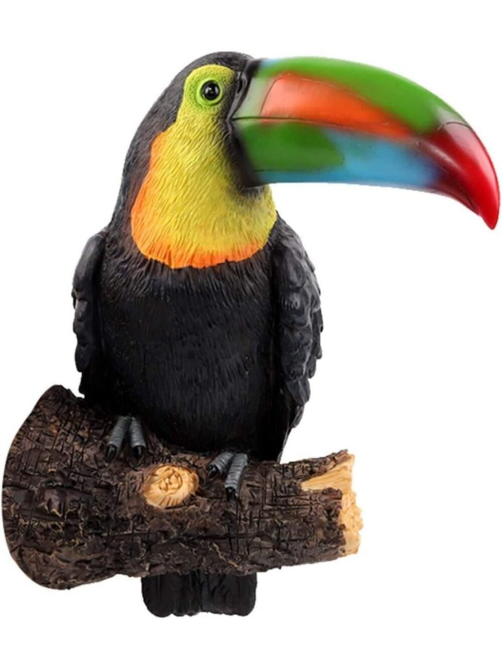Colorful Tropical Bird Figurine - Resin Toucan Sculpture for Home Office Decor